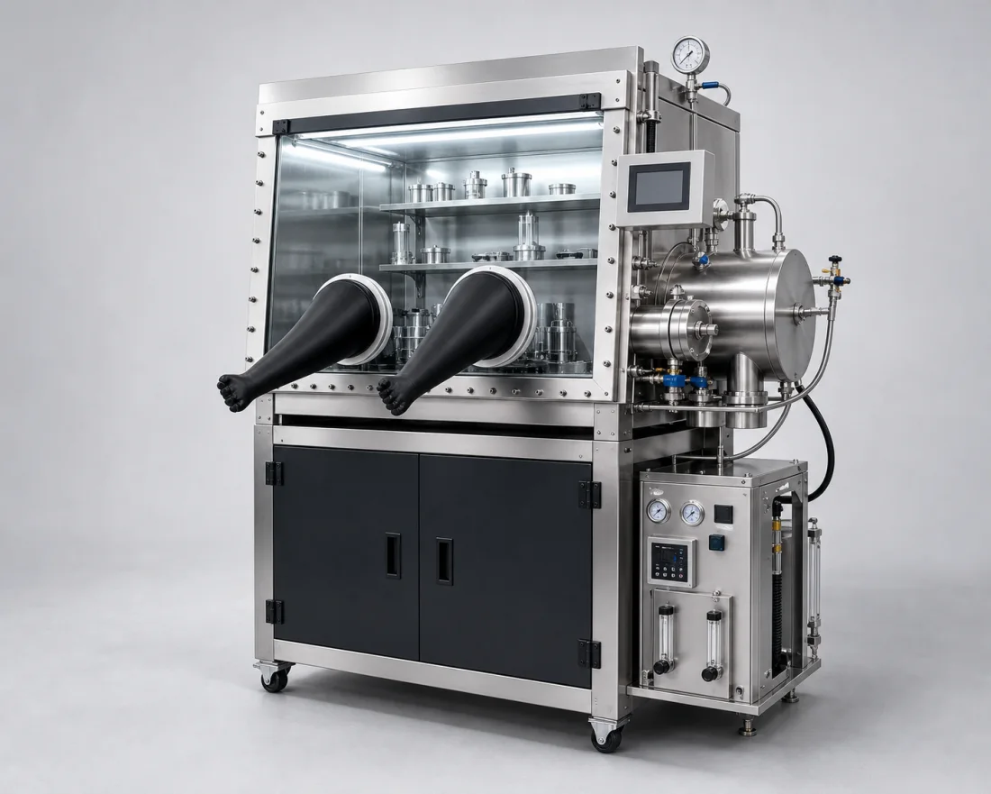 Super Glove Box with H2O and O2 < 0.1ppm