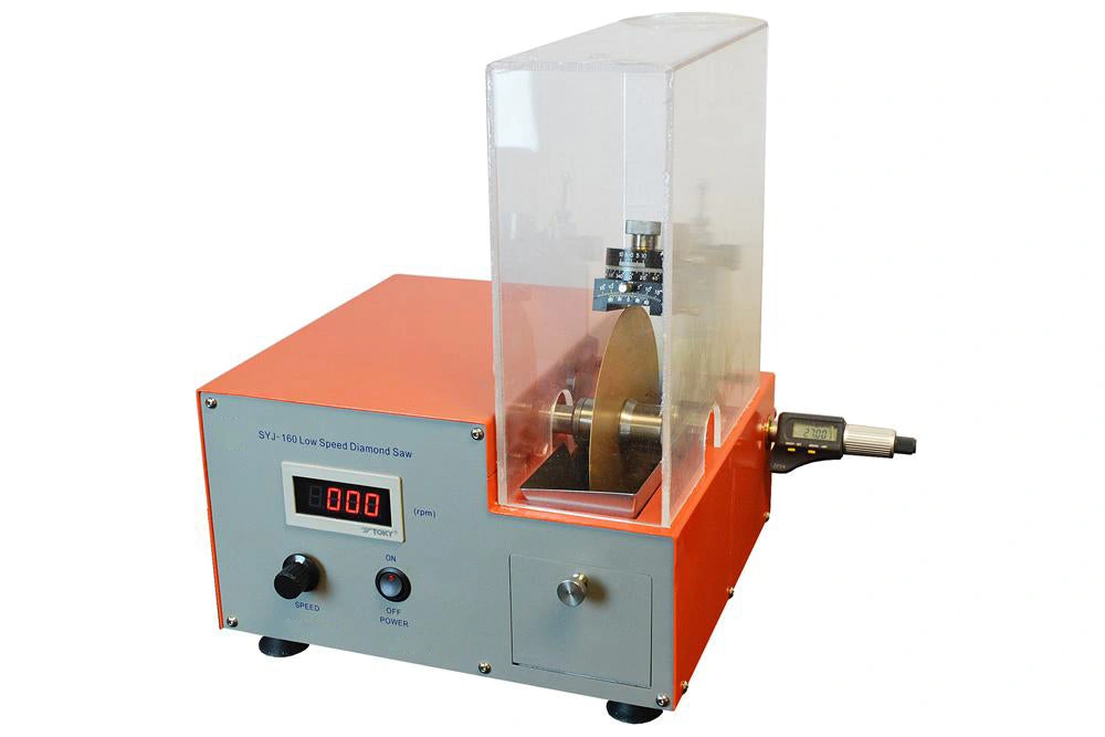SYJ160 6-Inch Low-Speed Diamond Saw with Digital Positioning
