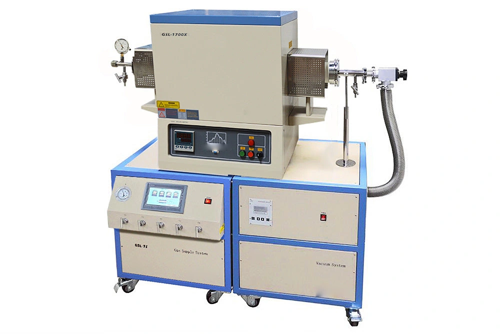GSL-1700X-4-HVC-LD High-Vacuum Alumina Tube Furnace