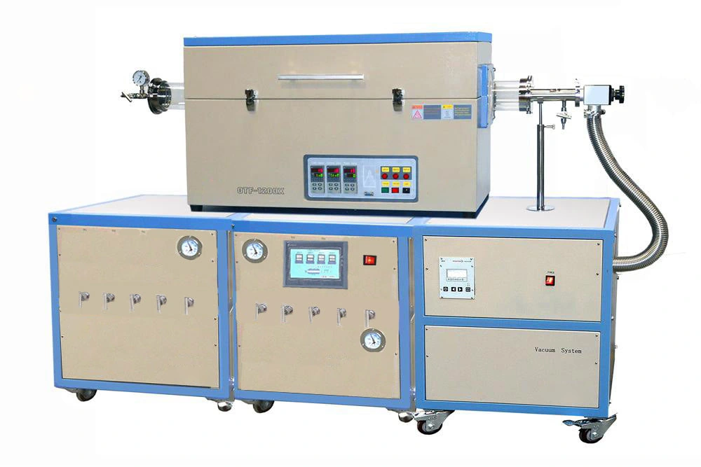 OTF-1200X-4-III-9HV Nine-Gas High-Vacuum CVD Furnace