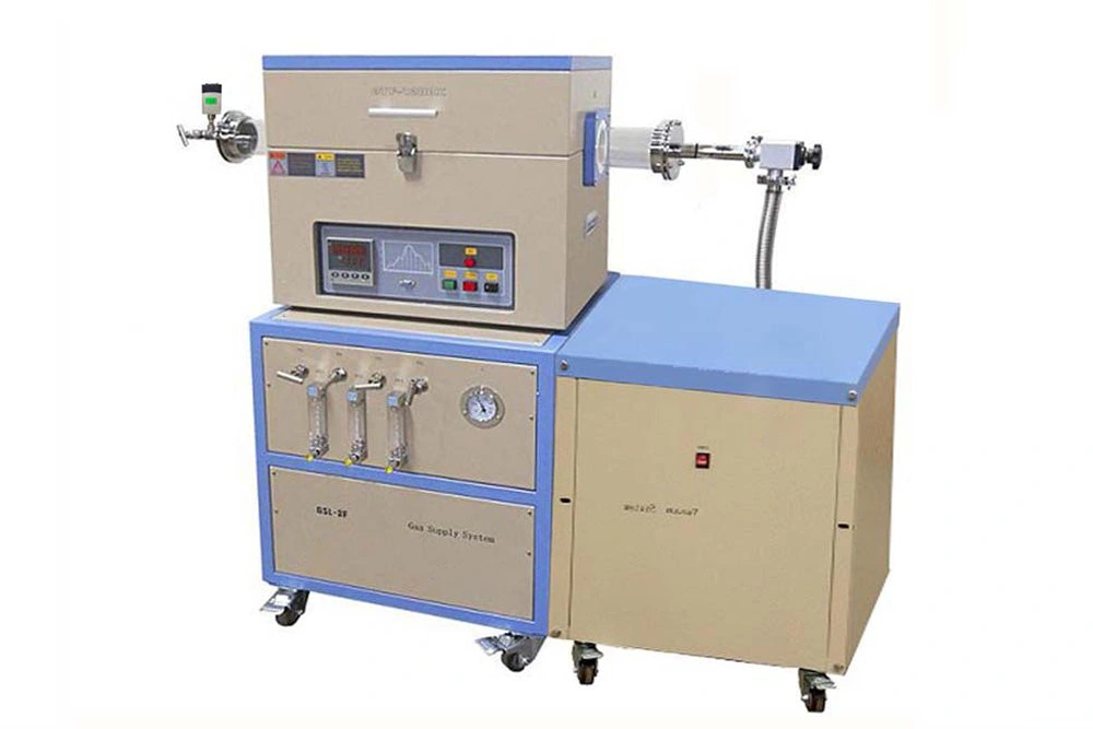 OTF-1200X-80-F3LV Single-Zone CVD Furnace with Gas Mixer