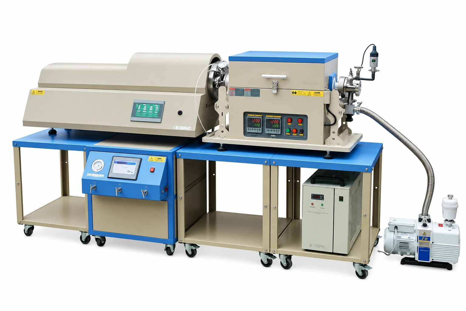 OTF-1200X-II-ZL Multi-Source Hybrid PVD/CVD Furnace