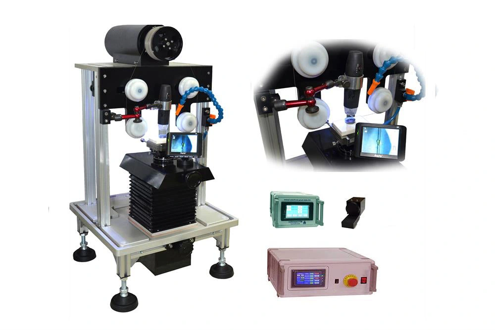 STX-202P Precision Wire Saw with Microscope and Swing-Rotary Fixture