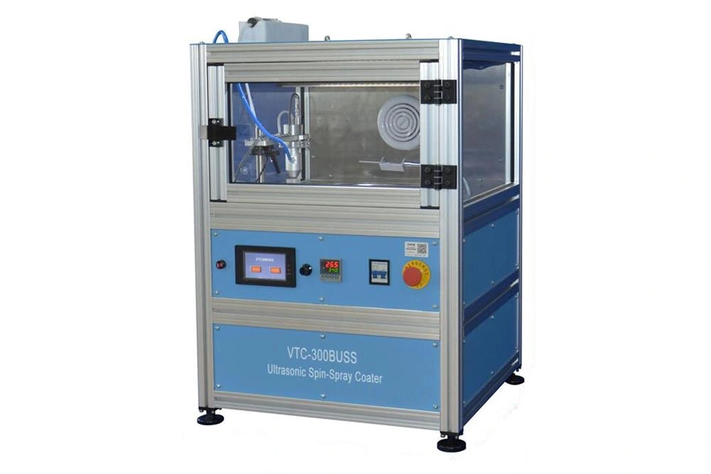 VTC-300BUSS Enclosed Ultrasonic Spin-Spray Coater with Programmable Nozzle Motion