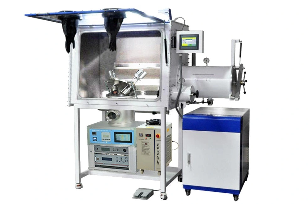 VTC-600-2HD-GB-LD Glovebox RF/DC Dual-Head Magnetron Coating System