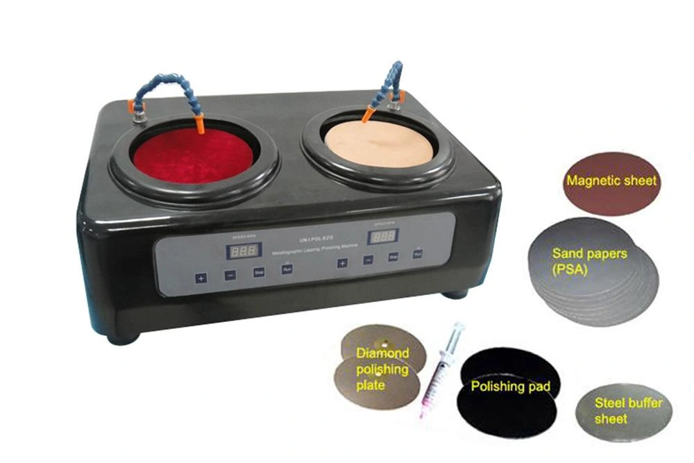 EQ-UNIPOL-820 Dual-Platen 8-Inch Grinder and Polisher with Independent Speed Control